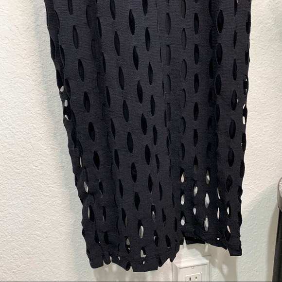 NWT Tracy Reese Black Fitted Tank Midi Dress Size Small $348 - Picture 6 of 9